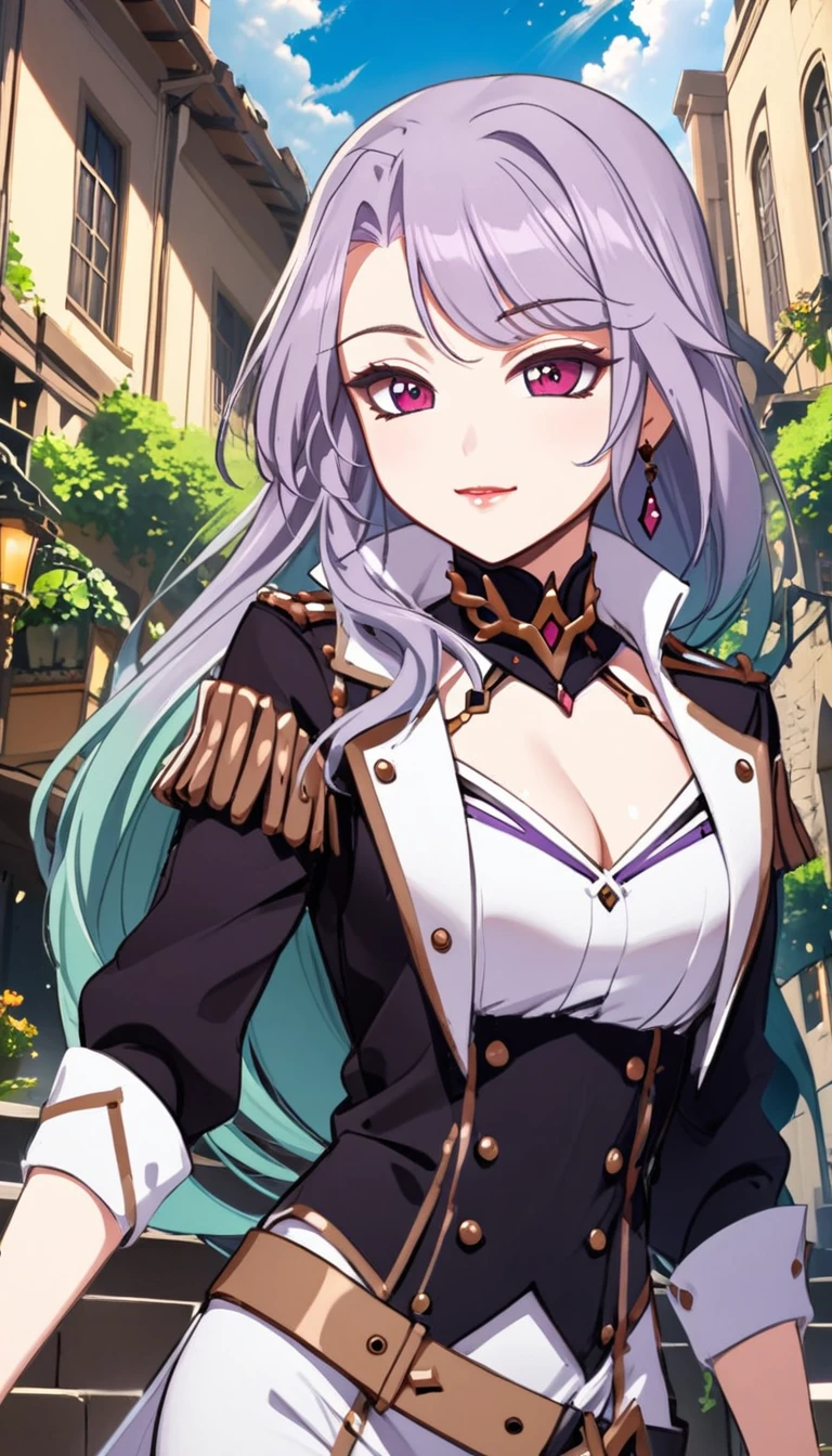 1girl, Sonata, purple hair, full bofy