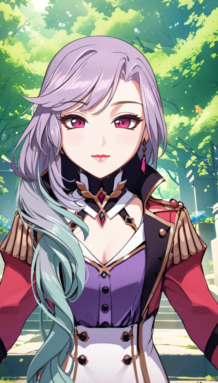 1girl, Sonata, purple hair, full bofy 