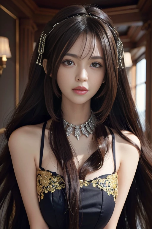 masterpiece, best quality,portrait of 1girl, super crazy hairstyles, beautiful long hairs, crazy long hairs, super long hairs, long hair, crazy long hairs, super long hair