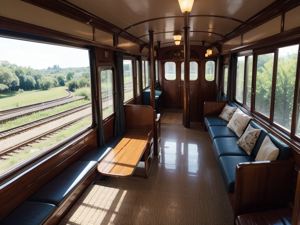Vintage train scenery
