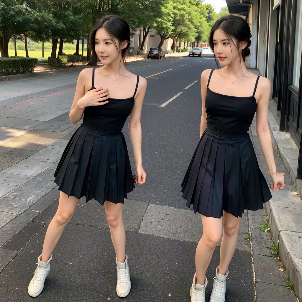 (dancing), (strapless bra), (a girl pretty girl with perfect figure), (Short flared dress), (cotton spaghetti-strap top), (strapless dress), (short summer wedding dress), (32K,1 20-year-old girl, The light from the rear window is backlit, Ray traching), (full body), (white sneakers), (a pair of white leather boots, highly detailed boots), (hair black), (two-parted hair :1.3), (very thick hair), (hands close to the body), (Slender chest), (visible shoe sole :1,5), (short upper chest :1.5), (pectoral muscles are large :1.5), (upper breasts are firm and round :1.5), (stand upright), (two shoe ends), (two shoe toes) ,(put on blush), (apply powder), (makeup), (standing), (asian girl princess), (thick thighs), (large calves), (large knees), one-piece dress, seamless dress), ( short wedding dress), (Short flared dress), (Short flared dress), (Short flared dress), (Short flared dress), (Short flared dress), (Short flared dress), (Short flared dress), (Short flared dress), (Short flared dress), (Short flared dress), (Short flared dress), (Short flared dress), (Short flared dress), (Short flared dress), (Short flared dress), (Short flared dress), (Short flared dress), (Short flared dress), (strapless dress), (strapless dress), (strapless dress), (strapless dress), (strapless dress), (strapless dress), (strapless dress), (strapless dress), (strapless dress), (strapless dress), (cotton spaghetti-strap top), (cotton spaghetti-strap top), (cotton spaghetti-strap top), (midi dress) , (knee-length outfit), (knee-length outfit), (large knees), (one-piece dress), (seamless dress), (long shins) , (big shins), (knee gap), (a photo that looks at the viewer), (Scottish pleated skirt), (Scottish pleated skirt), (Scottish pleated skirt), (Scottish pleated skirt), (Scottish pleated skirt), (Scottish pleated skirt), (Scottish pleated skirt), (Scottish pleated skirt), (Scottish pleated skirt), (Scottish pleated skirt), (Scottish pleated skirt)