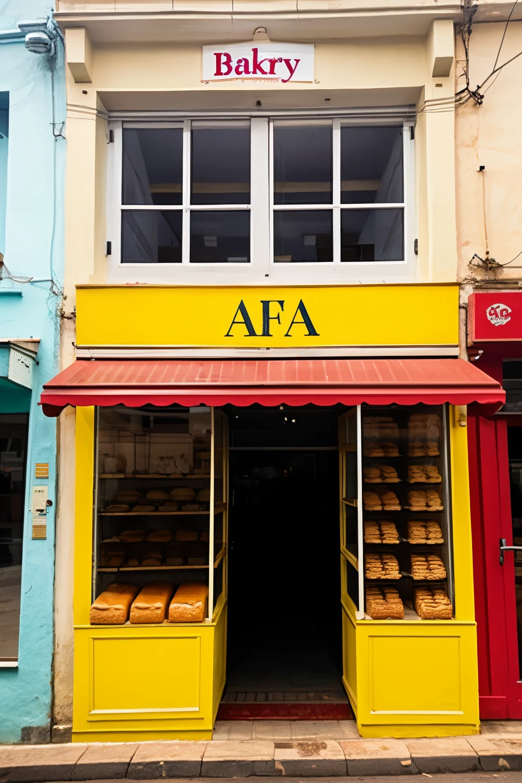 a picture of a bakery shop with AIFA written on it