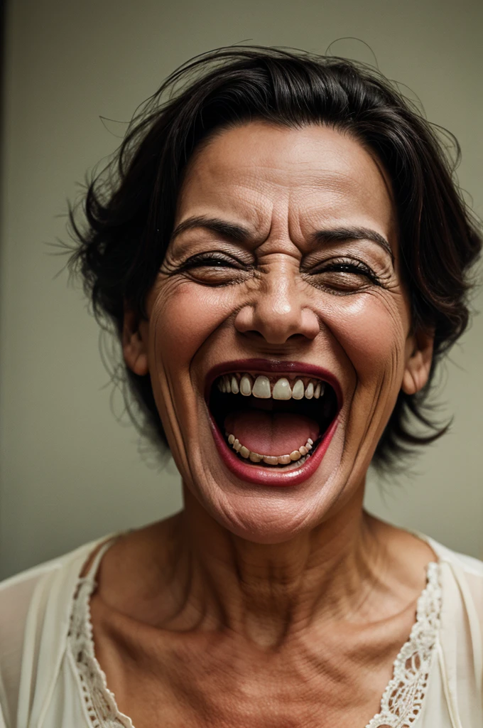 Old women laughing horror image