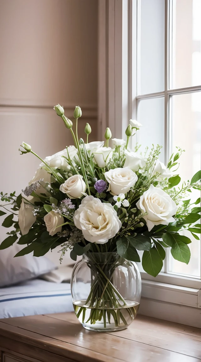 ,fleur, Lisianthus ,dans le style du rose clair et de l'azur clair, compositions rêveuses et romantiques, light pink, ethereal foliage, arrangements ludiques,fantaisie, high contrast, coups d'encre, explosion, surexposition, impression de tons violets et rouges , abstrait, ((aquarelle de John Berkey et Jeremy Mann )) coups de pinceau, negative space,