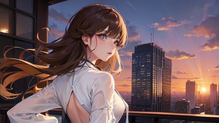 V
avatar
R-5
Remix
Prompts
Copy
(((1 woman)))、(highest resolution、clear_image)、 (((white sweater)))、best quality、((Perm hair)),(((look up at the sunset sky)))、contrast of light and shadow、、night city background、((illumination))、very detailed、Semi-realistic、brown hair、、Expressionless、bangs、20-year-old、office Lady,,young、((Viewed from the rear))、delicate facial features facial features、