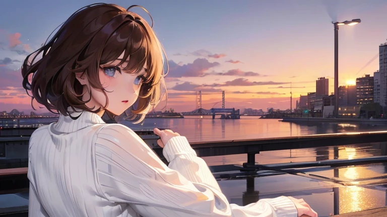 V
avatar
R-5
Remix
Prompts
Copy
(((1 woman)))、(highest resolution、clear_image)、 (((white sweater)))、best quality、((Perm hair)),(((look up at the sunset sky)))、contrast of light and shadow、、night city background、((illumination))、very detailed、Semi-realistic、brown hair、、Expressionless、bangs、20-year-old、office Lady,,young、((Viewed from the rear))、delicate facial features facial features、