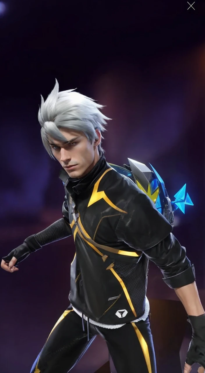 A masculine handsome boy with medium hair, sharp jawline and chad face. The image quality should be 4k. Eye colour should be brown.