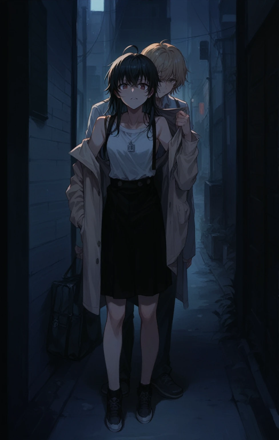 yukino yukinoshita giving hachiman piggybqck ride