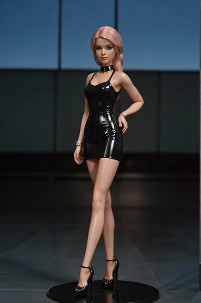 1 woman、chedevr、top quality、in a latex dress, Perfect body, barbie 
