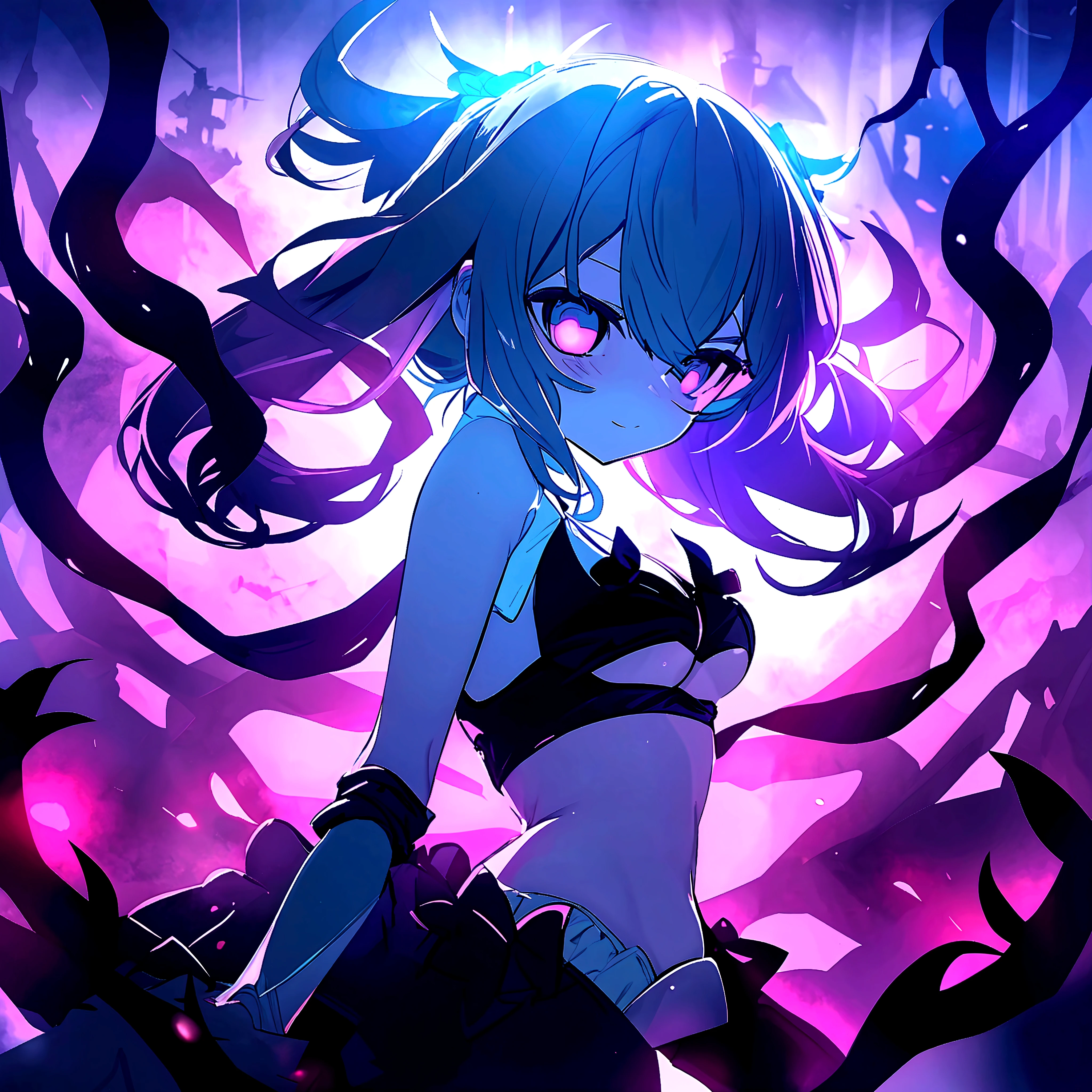 NSFW,masterpiece,Highest quality,High resolution,Super detailed,Shiro \(no game No life\),Long Hair,Multicolored Hair,Hair between the eyes,Gradient Hair,Yellow Eyes,Flat Chest,Slave,Off the shoulder,cropped,Micro Mini Skirt,Fishnet tights,Downtown at night,alley,Ecstasy face,Embarrassed,blush,Leg spread,orgasm,Climax,Squirting,Open your mouth、Stick your tongue out,Roll your eyes、squint,Are standing