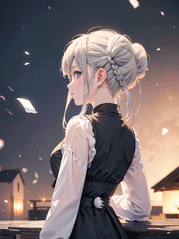 8k, (triple bun:1.5)