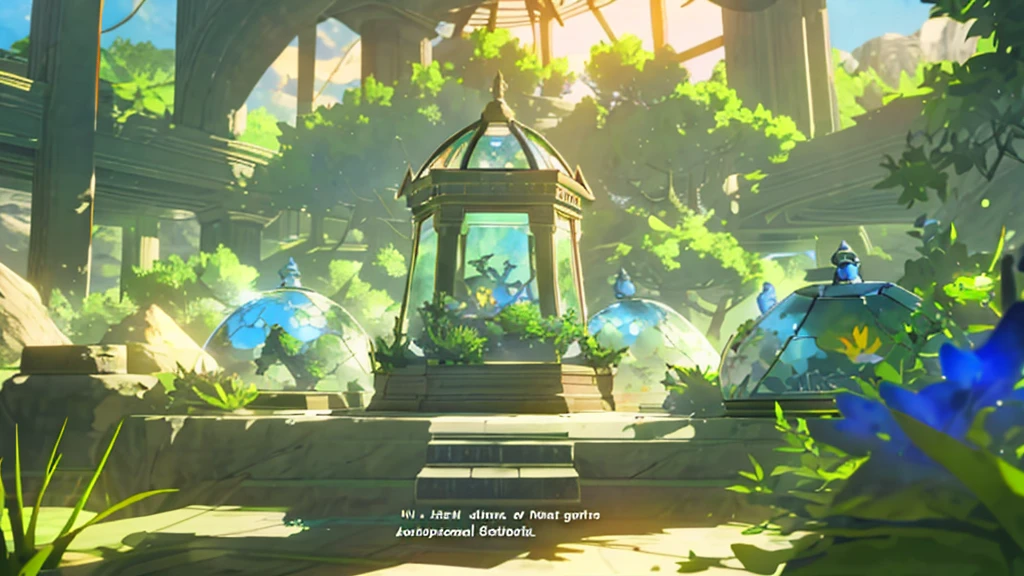 「1Encased in two glass domes、A beautiful and delicate terrarium。Mr.々Various kinds of green plants are harmoniously arranged、Small stones and tree branches are scattered around。Warm natural light pours in、It creates a fantastic atmosphere, as if a small world is spreading inside the terrarium.。Realistic and detailed texture and color、Generate a CG rendered terrarium wallpaper。」