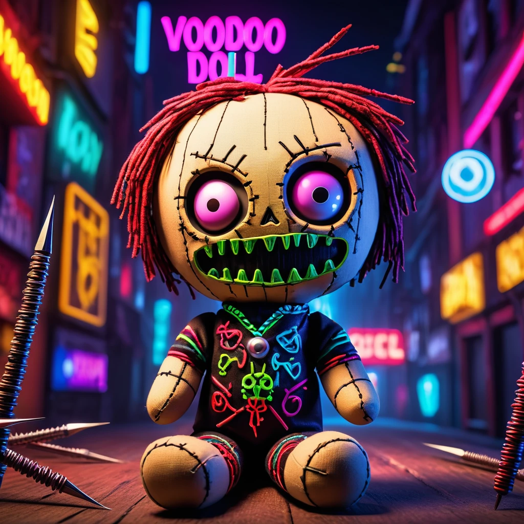 (knitted toy voodoo doll:1.8), (Voodoo Garfield:1.3), (Clothing: striped fur pattern, lazy expression:1.0), (Accessories: enchanted lasagna, glowing bowl, mystical remote control:1.2), (background: cozy living room with floating, glowing TV and magical light:1.2), best quality, masterpiece, detailed soft oil painting, detailed background, dramatic cinematic lighting, soft edge lighting, professional, dramatic lighting, hard edge lighting, ultra quality, 4k, masterpiece, best quality, 8k, ultra high definition, high resolution, extremely detailed