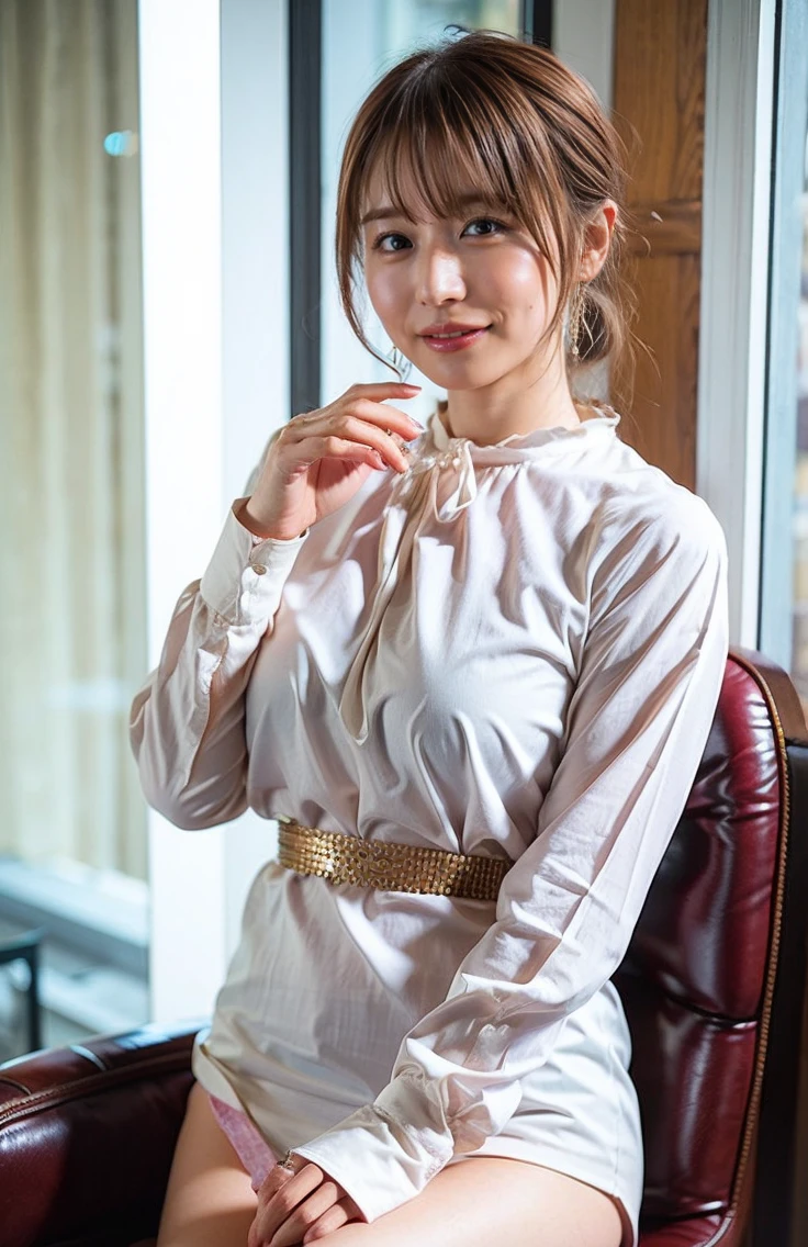 ((A luxurious white shirt and luxurious white panties:1.4))、(Hair tied up、Woman riding a gondola in Venice、Woman toasting with a red Venetian glass:1.4).Woman in a gondola in Venice、Light brown hair、Elegant hairstyle、Blue Eyed Woman、A woman with a cute upward gaze、When the sky gets dark、When the sun goes down the sky turns red、Tight clothing that shows your body lines、、Elegant summer knitwear、Elegant summer sweater、Leather Belt、Short skirt、Dress elegantly着こなす、Luxury Bagedium Shorthair:1.4))、The sun shines on her、Light brown hair、Light brown hair、The sky was dyed red、There are clouds、private's cute、彼女のAmple breastsは服の上からでも明らかです.、輝く太陽はとてもbeautiful、Dusk is approaching、Lens flare、You can see the sunset、((Sunlight reflecting off the ocean、Ocean View、The sun shines on the ocean、'beautiful.、Small earrings、private'evening、Birds are also flying、、Brown Hair Color、Tying up hair、The woman is on the right:1.4))、Luxury Leather Belts、Shiny clothes、Light beige hair color、Background Blur、Braid only the front hair、Light brown hair、{{Cowgirl Shot}}、((Close-up shot from the waist up、Ample breasts:1.4))、にっこりsmile、Silk clothing、服からでも分かるAmple breasts、Braid only the front hair、Cowboy Shot、Gorgeous white collared silk shirt and brown skirt、Dress elegantly、Luxury Bags、素敵なsmile、((Ample breasts))、Full body photo、ring、Short skirt、Tuck your hair behind one ear、Silver Necklace、smile、 Elegant ponytail、Caustics、Highly detailed photos、Very beautiful and ideal short hair、Super no makeup、(8k、RAW Photos、Highest quality、masterpiece:1.2)、(Realistic、Realistic)、1 girl、((Medium Short Hair、Looking into the camera:1.4))、Hair blowing in the wind