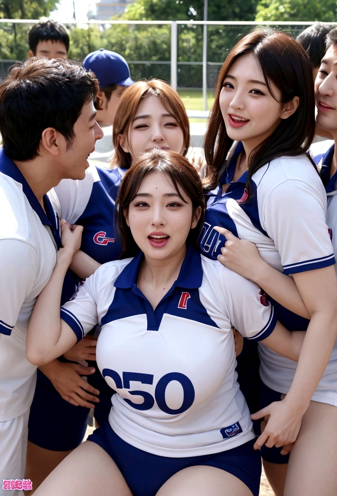 50 year old mature adult woman、Men are surrounding a girl while holding their dicks、Teasing Smile、ejaculation、ちんこから、at the park、Bukkake for girls、Thick thighs、、Males are huddled、Plump Mature Woman、Blowjob、vaginal sex,Standing doggy style、Ahegao、Men grabbing women&#39;s breasts、Big Breasts、Big Tits、Saggy breasts、Volleyball Uniforms