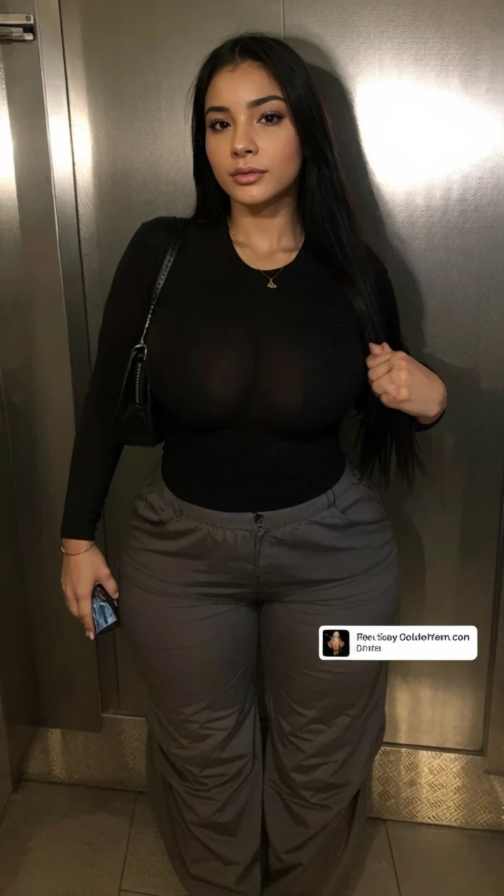Sexy Colombian Spanish Latina with a curvy figure and a full, sexy face