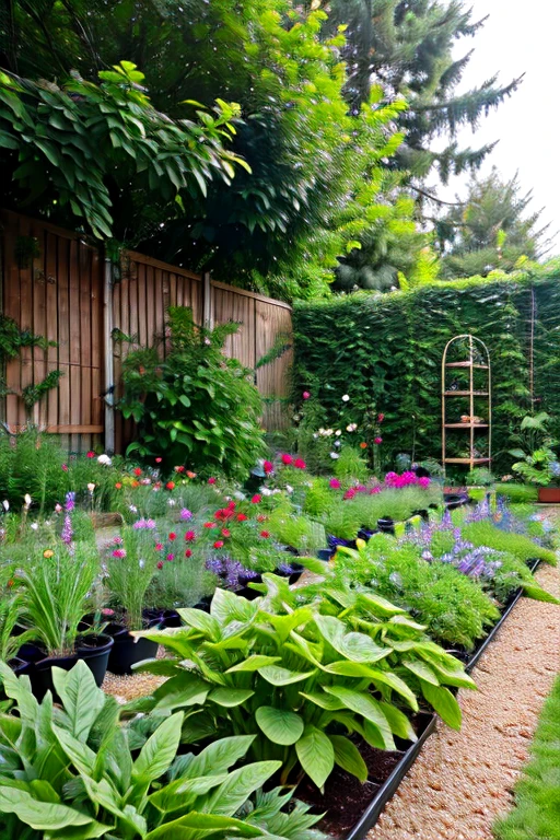 A picture of nutri garden in a home in a very small area.(picture quality: low)