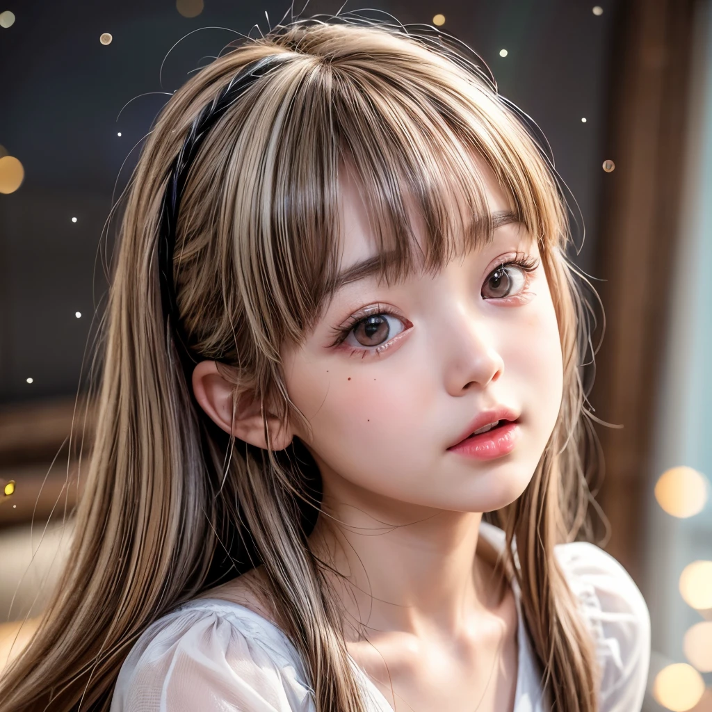 NSFW, 8k, High-level, absurd, masterpiece, best quality, primitive, very detailed CG, very detailed wallpaper, perfect lighting, Extremely detailed (((The personifying " Bisque doll " as a  Girl))), MysticSight, Tyndall effect, Tyndall scattering, Studio gray background with (many Dazzling RainbowColor particles BokeH:1.28), (RoundlyButts, ThighGap), (Exposed:0.4), (Assfocus with looking ahead), BREAK (NOGIZAKA face variations) Extremely Detailed very KAWAII face variations, perfect anatomy, Childish, captivating gaze, elaborate detailed Eyes with (sparkling highlights:1.28), long eyelashes、Glossy RED Lips with beautiful details, Coquettish tongue, Rosy cheeks, Radiant PearlSkin with clear transparency . { (Dynamic LifeLike expressions:1.4) | :d) }, (large eyes:-1) .