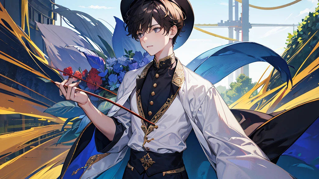 a boy wearig casual clothes