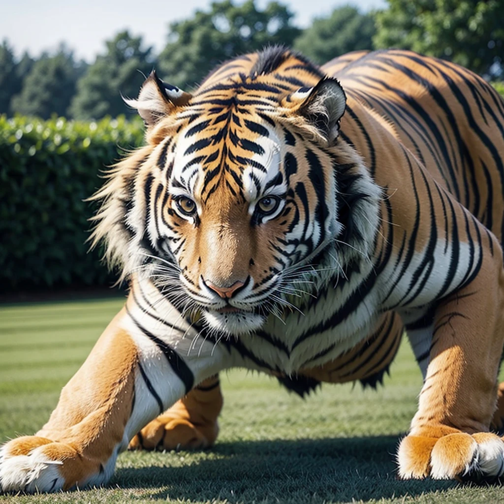 Make a tiger mascot