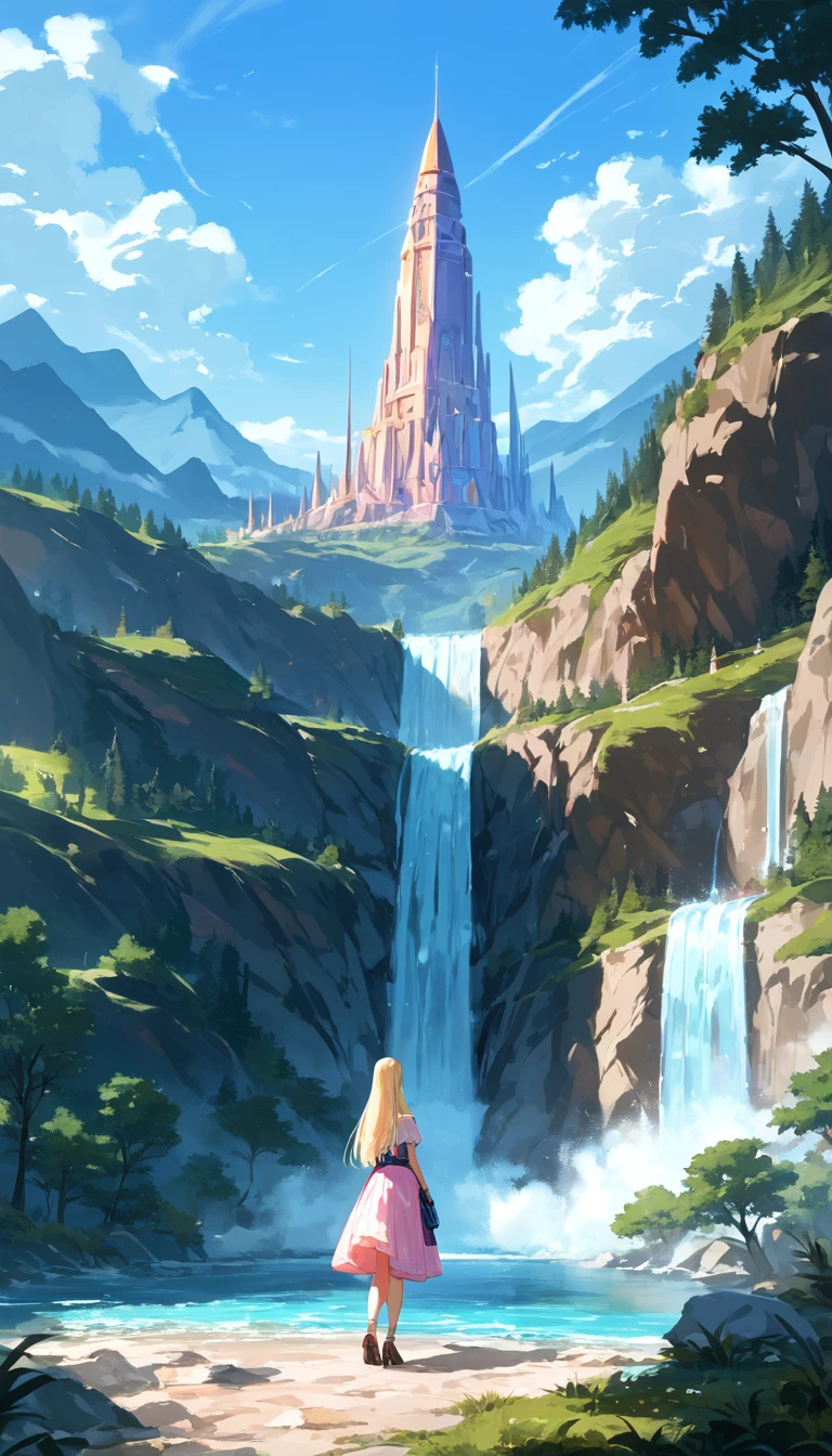 score_9, score_8_up, score_7_up, score_6_up, source_anime, highest quality, masterpiece, 1girl and 1boy, (1boy femnin, otokonoko, femboy, long hair), futa on male, futa is bigger, femdom, forced, uncensored, Mountain with a waterfall and a few trees in the foreground々, Impressive and fantastic landscape, an Spectacular landscapes, fantasy matte painting,cute, Fantasy Art Landscape, most Spectacular landscapes, 4K HD Matte Digital Painting, Epic fantasy landscape, Highly detailed digital art in 4K, Epic dreamy fantasy landscape, Spectacular landscapes, 4K Matte Paint, Ross Tran. Landscape Background