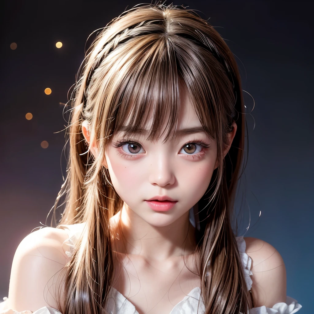 NSFW, 8k, High-level, absurd, masterpiece, best quality, primitive, very detailed CG, very detailed wallpaper, perfect lighting, Extremely detailed (((The personifying " Tokyo doll " as a ))), MysticSight, Tyndall effect, Tyndall scattering,dio gray background with (many Dazzling RainbowColor particles BokeH:1.28), (RoundlyButts, ThighGap), (Exposed:0.4), (Assfocus with ling ahead), BREAK (NOGIZAKA face variations) Extremely Detailed very KAWAII face variations, perfect anatomy, Childish, captivataze, elaborate detailed Eyes with (sparkling highlights:1.28), long eyelashes、Glossy RED Lips with beautiful details, Coquettish tongue, Rosyeeks, Radiant PearlSkin with clear transparency . { (Dynamic LifeLike expressions:1.4) | :d) }, (large eyes:-1) .