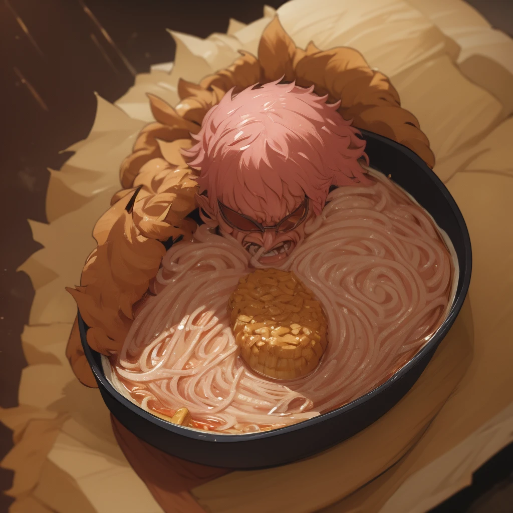 Doflamingo gets eaten by ramen