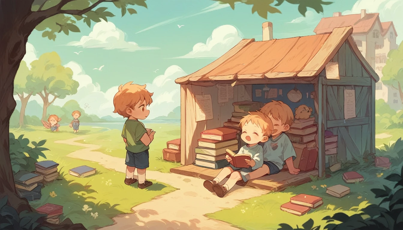 children story book There are many animals together