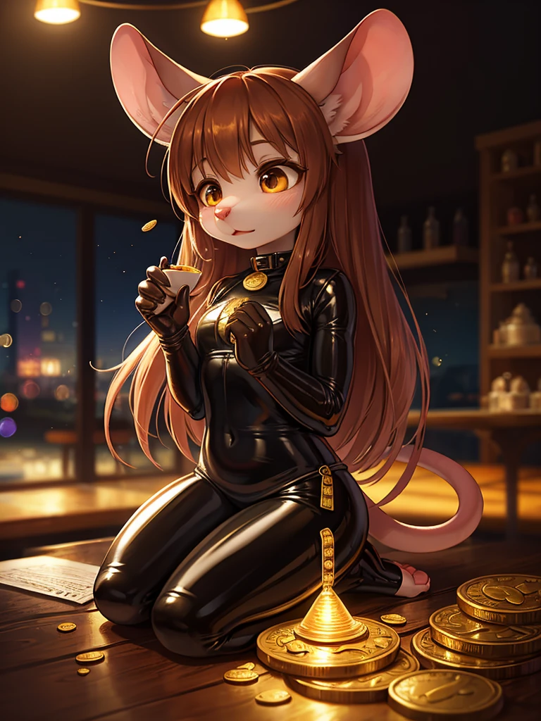 Hallucination, daydream , nightmare , Insane Dream , bokeh , realistic female mouse , realistic long nose , cafe de oni , Coins, Rubber Bands, and a Reversal of Innocent