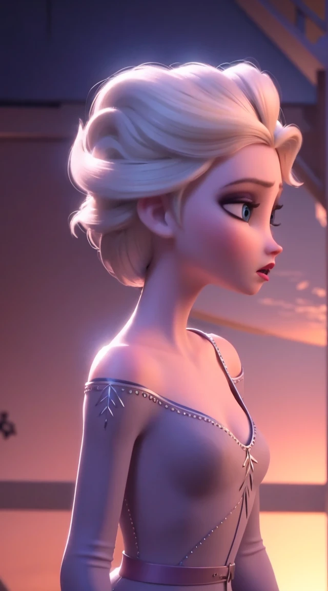 A beautiful, elegant short hair big eyes