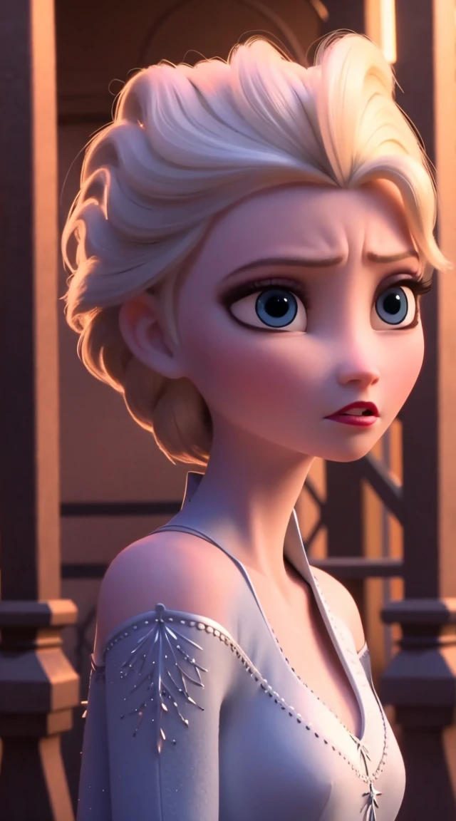 A beautiful, elegant short hair big eyes