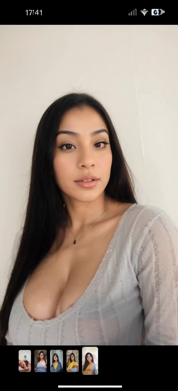Sexy Colombian Spanish Latina with a curvy figure and a full, sexy face