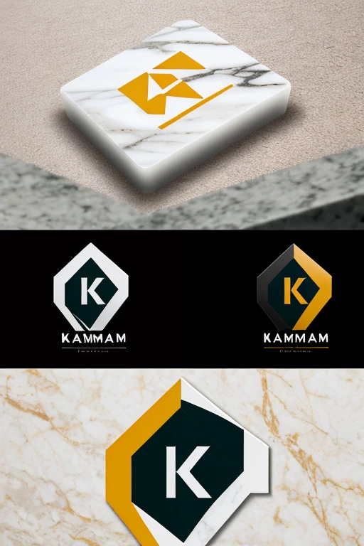 Create a logo for the company KamelotGran, which manufactures marble and granite products 