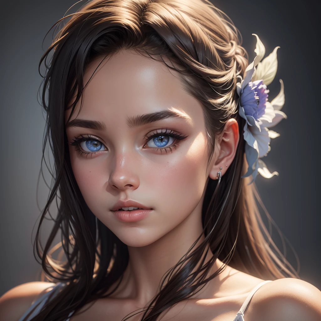 a young 18 year old girl, beautiful detailed eyes, beautiful detailed lips, extremely detailed face and eyes, long eyelashes, small nose, soft skin, innocent expression, saliva, penis in mouth, close up, detailed rendering, high quality, photorealistic, 8k, hyper realistic, dramatic lighting, cinematic atmosphere, muted color palette