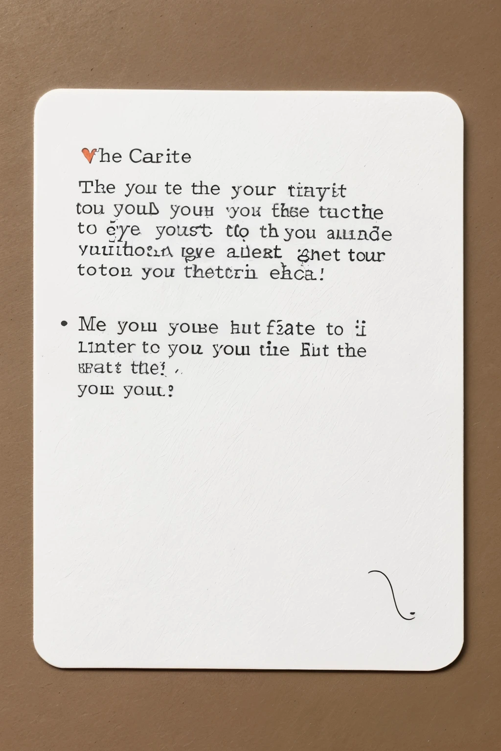 the back of cards, mystery, concise line