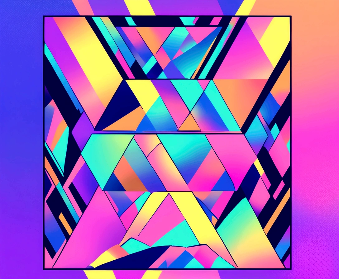 Aesthetic gradient Y2K posters and modern abstract backgrounds, vector cover templates. Neon glow color gradient posters with Y2K aesthetic geometric and simple minimal line frames on background