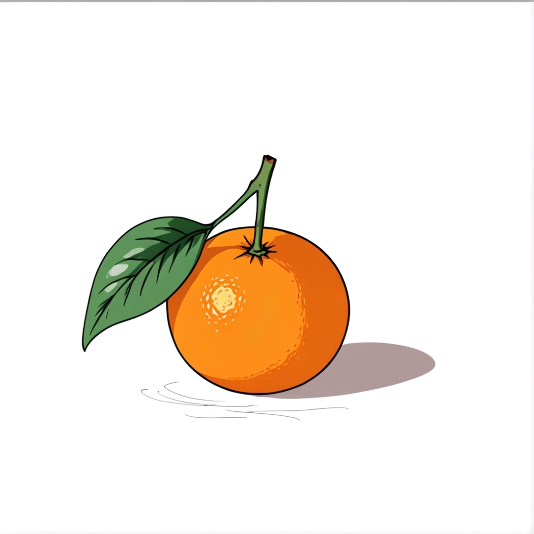 orange, drawing, draw, hand drawn, art