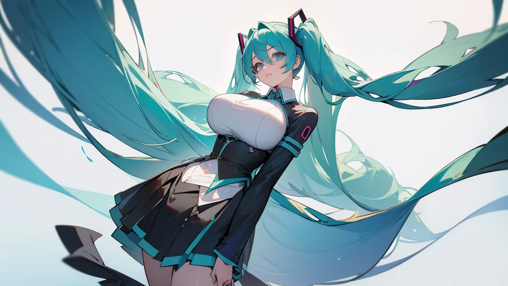 masterpiece, Highest quality,One girl, Hatsune Miku, Huge breasts, Huge breasts, Huge breasts, Huge breasts, Huge breasts, Huge breasts, Huge breasts、Big Butt