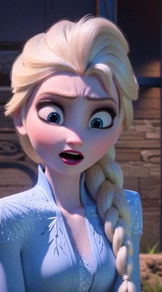 woman is very angry elsa