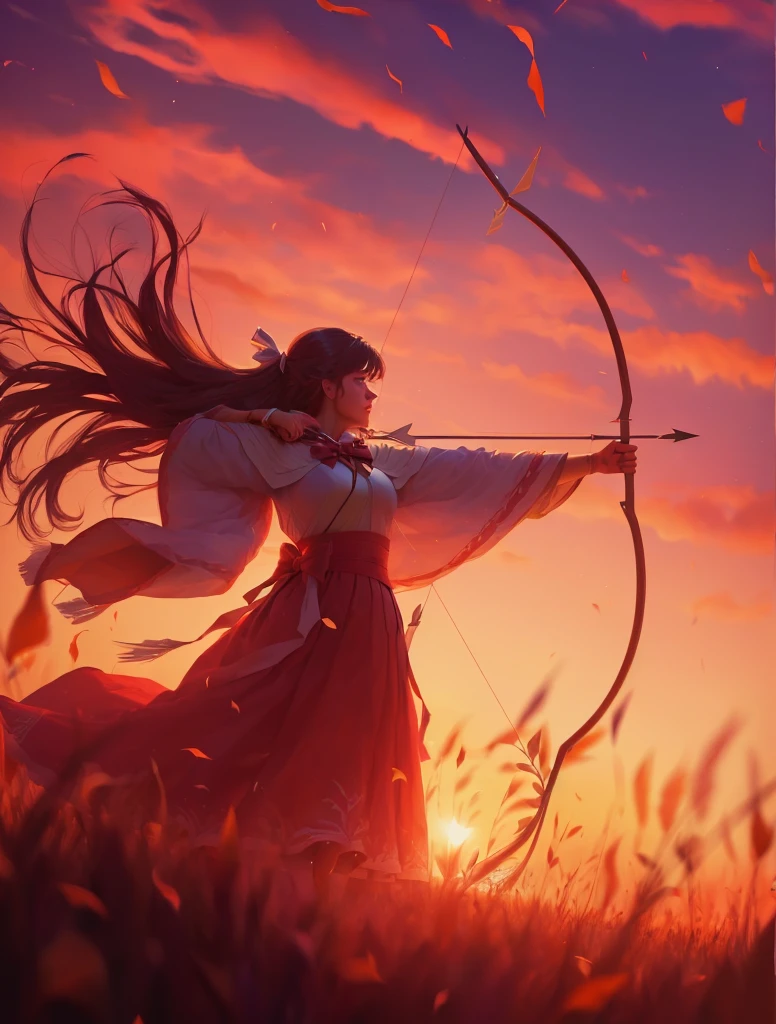 Change the bow and arrow in the picture to