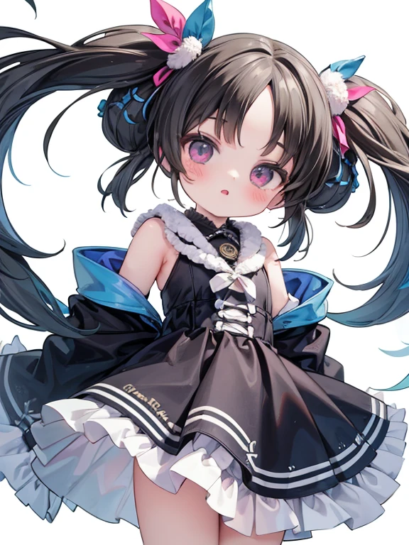 8k, (uneven twintails:1.5)