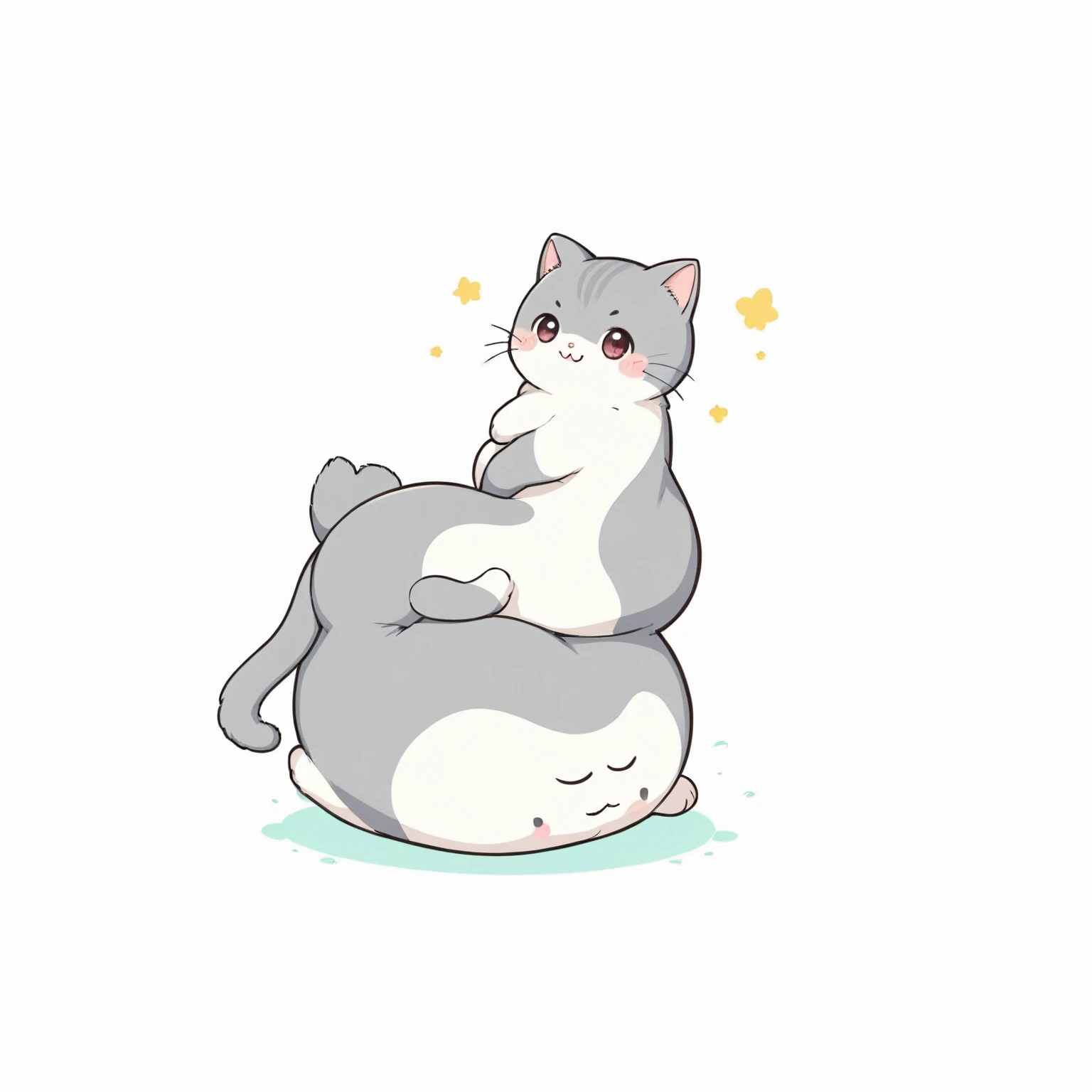 cat, cartoon, kawaii