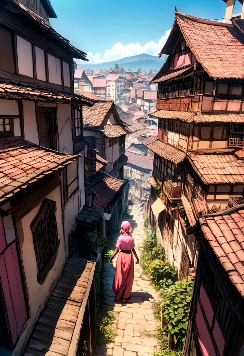 Indian woman pink colour Sadie butefull hd photo Village and city