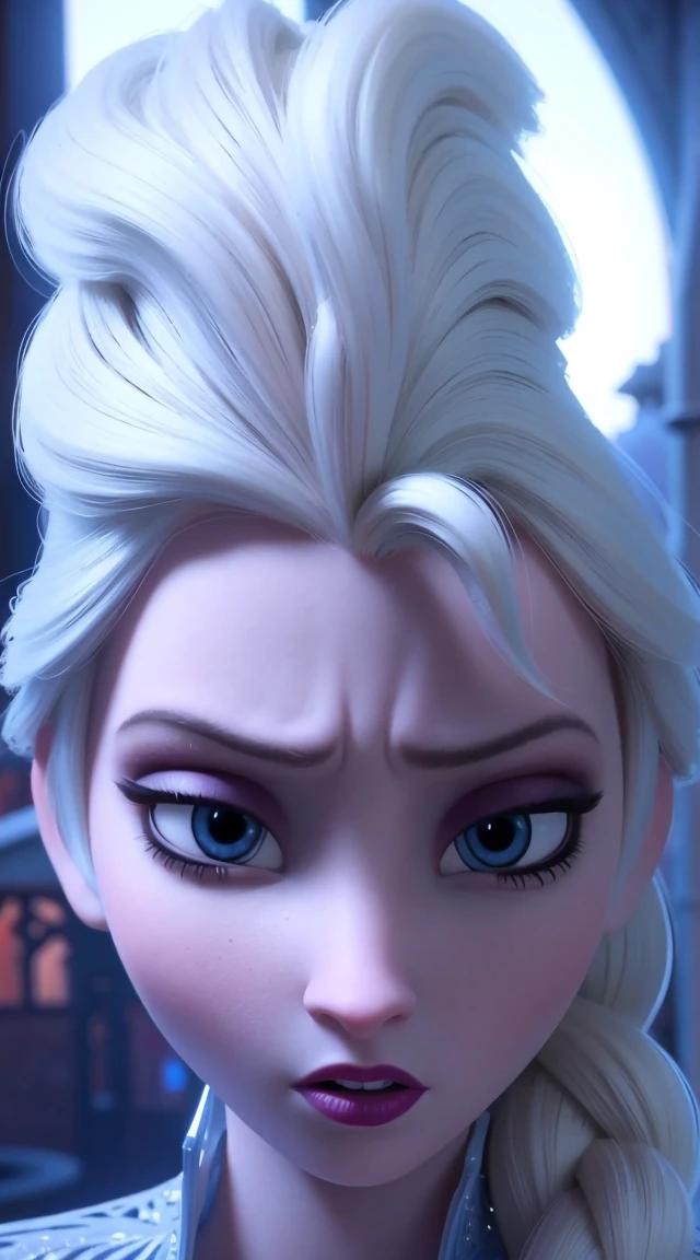realistic angry woman, ice castle, detailed face, beautiful detailed eyes, beautiful detailed lips, extremely detailed eyes and face, long eyelashes, cinematic lighting, fantasy art, dramatic, digital art, vibrant colors, (best quality,4k,8k,highres,masterpiece:1.2),ultra-detailed,(realistic,photorealistic,photo-realistic:1.37)
