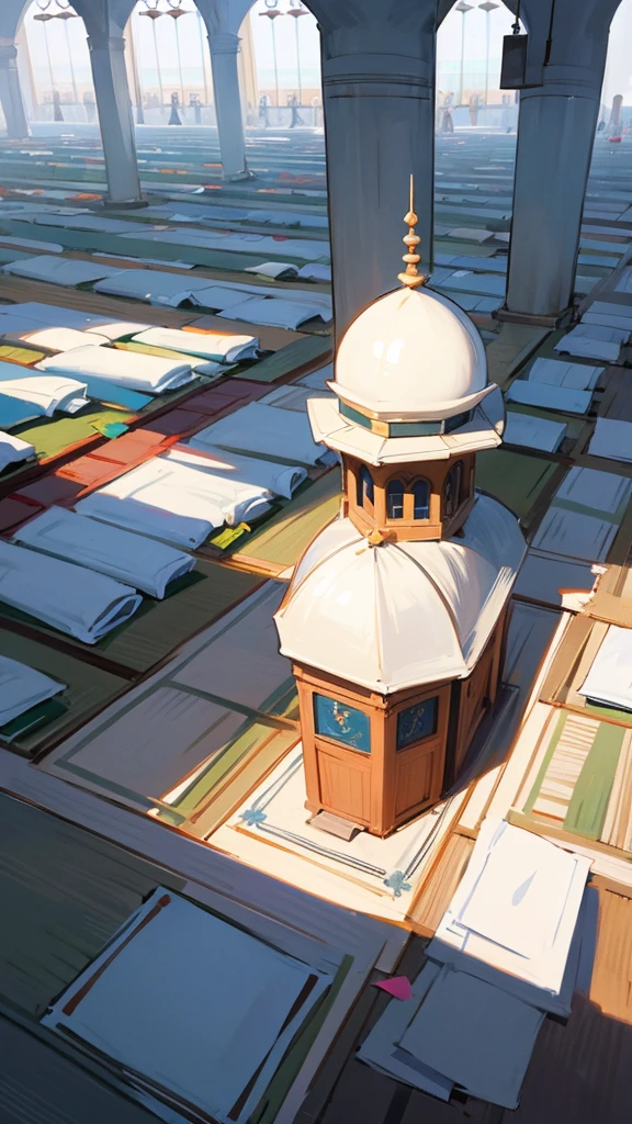 Picture me a very busy mosque. 