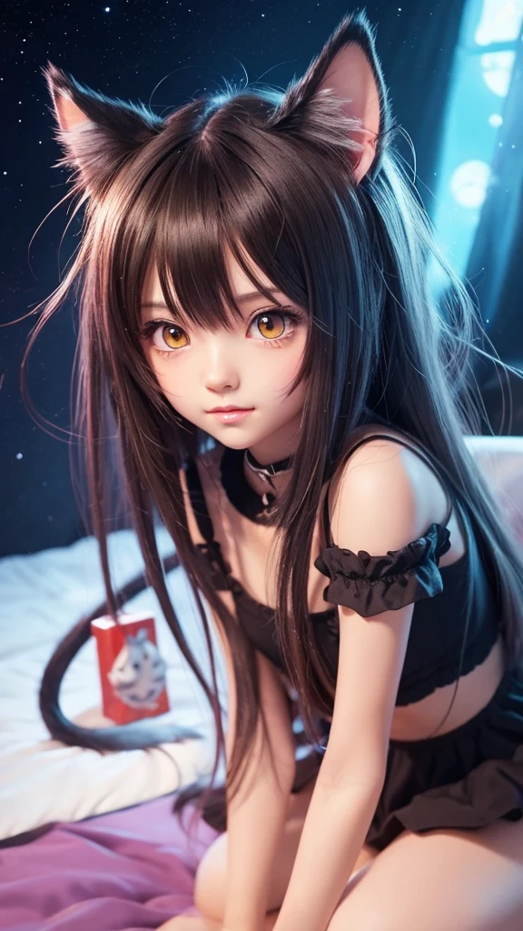 Anime f cute cat, realistic Anime Cat, Anime Cat, Sora the Cat, cute Anime Catgirl, Adorable digital painting, beautiful Anime Catgirl, Cute and detailed digital art, Anime Catgirl, Very beautiful cute cat girl, very beautiful Anime Cat girl, Painted in an anime artist&#39;s studio, Cute cat, plump and chubby, cute kitten

