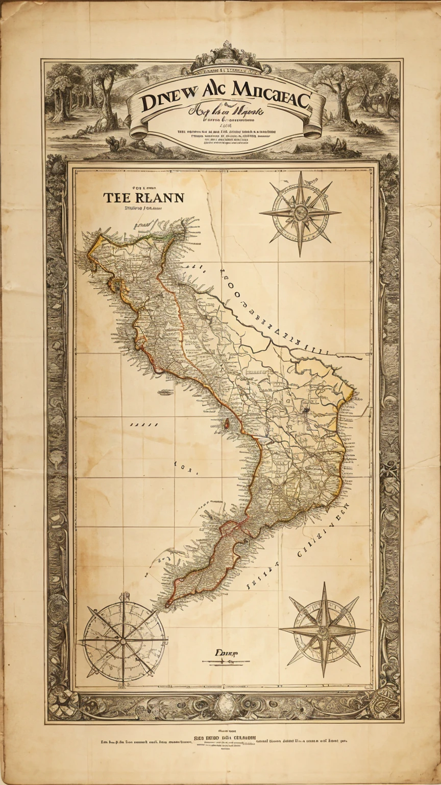 draw me a map of a big land