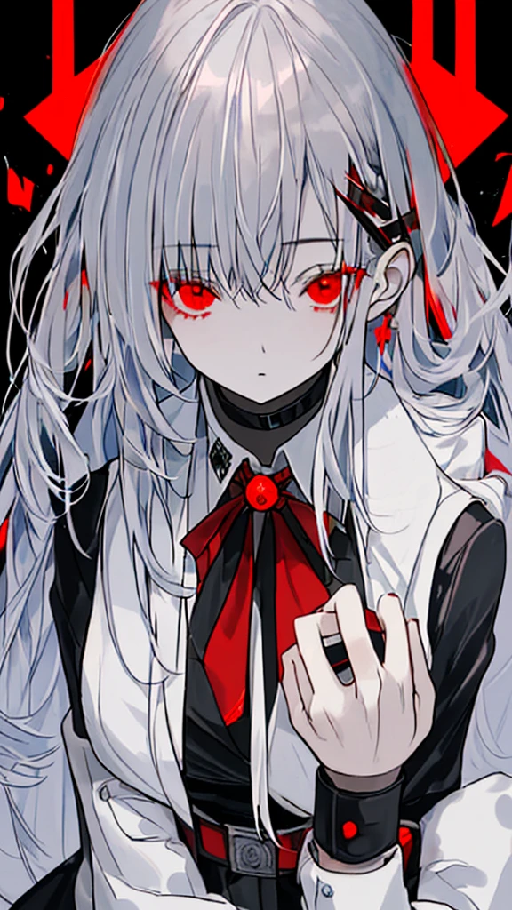 stasi(Ministry for State Security) One female officer belonging to(Silver hair, red eyes)