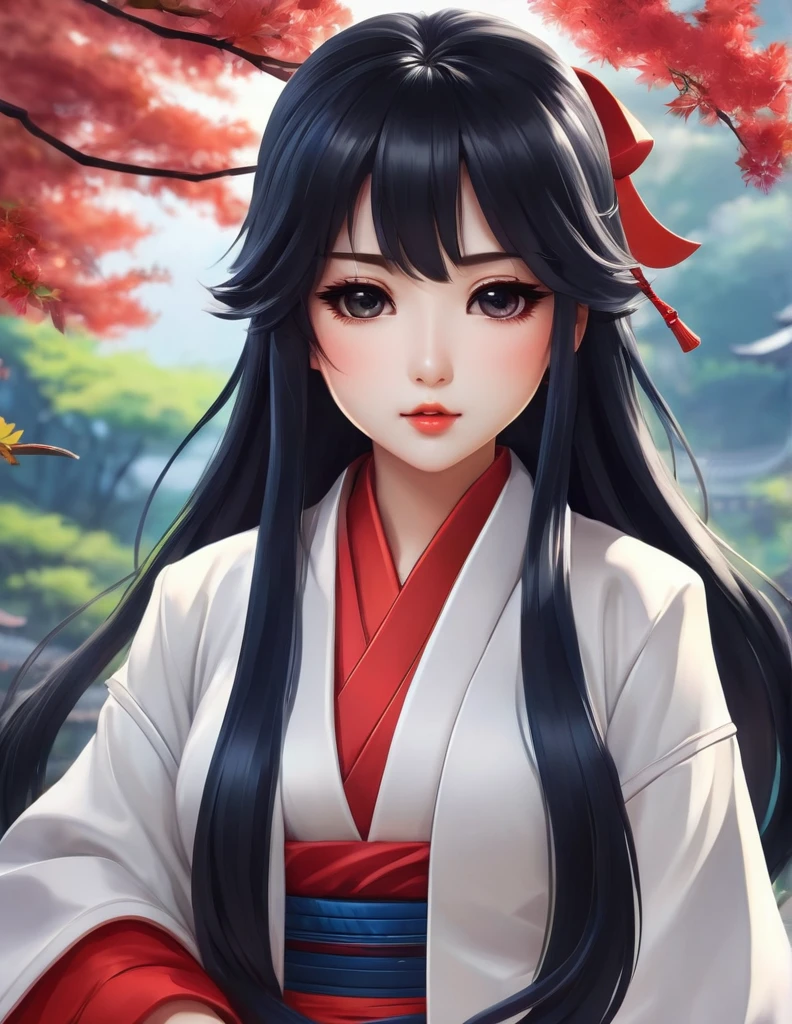 quality(8k wallpaper of extremely detailed CG unit, ​masterpiece, hight resolution, top-quality, top-quality real texture skin,hyper realisitic, digitial painting,increase the resolution,RAW photos，best qualtiy,highly detailed,the wallpaper),BREAK,8K, Chibi , onmyoji-style art, half face, anime girl with long black hair and a white jacket, painted in anime painter studio, digital anime illustration, highly detailed exquisite fanart, inspired by Ma Yuanyu, made with anime painter studio, smooth anime cg art, realistic anime artstyle, inspired by Sim Sa-jeong, detailed digital anime art, beautiful anime portrait, digital anime art, beautiful alluring anime woman