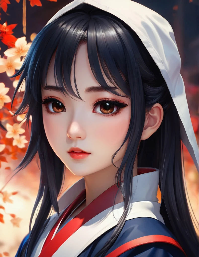 quality(8k wallpaper of extremely detailed CG unit, ​masterpiece, hight resolution, top-quality, top-quality real texture skin,hyper realisitic, digitial painting,increase the resolution,RAW photos，best qualtiy,highly detailed,the wallpaper),BREAK,8K, Chibi , onmyoji-style art, half face, anime girl with long black hair and a white jacket, painted in anime painter studio, digital anime illustration, highly detailed exquisite fanart, inspired by Ma Yuanyu, made with anime painter studio, smooth anime cg art, realistic anime artstyle, inspired by Sim Sa-jeong, detailed digital anime art, beautiful anime portrait, digital anime art, beautiful alluring anime woman